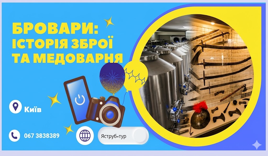 Дегустація сікери та музей історичної зброї в Броварах