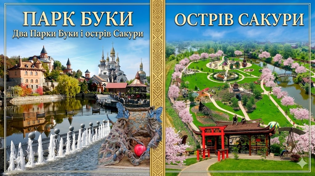 Остров Сакуры и Сказочный парк Суслова – уникальные ландшафты Киевщины