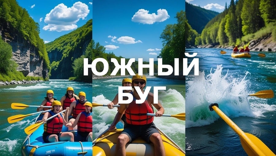Рафтинг на порогах Южного Буга в Мигии