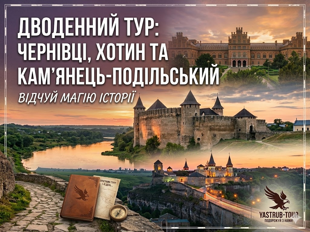 Сокровища Подолья и Буковины: 2 дня приключений, комфортный отдых и лучшие крепости от 4600 грн.