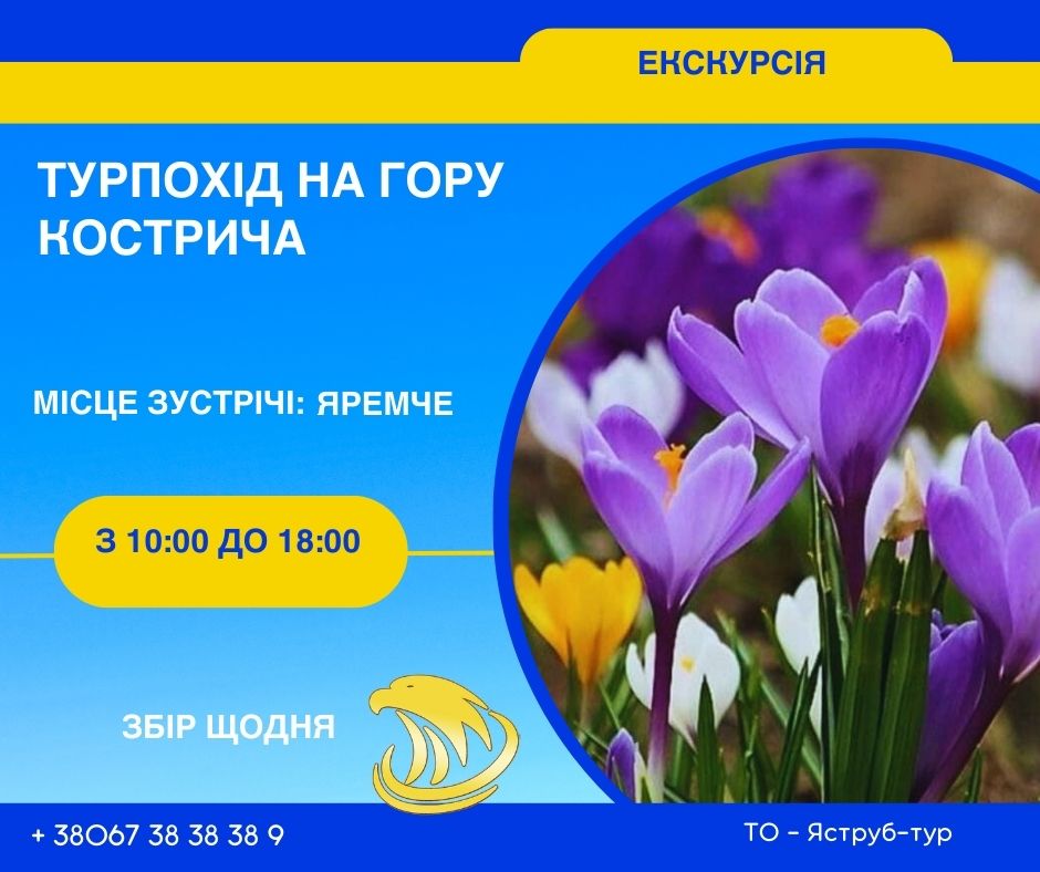 Гора Кострича: Цвітіння крокусів та панорами Карпат